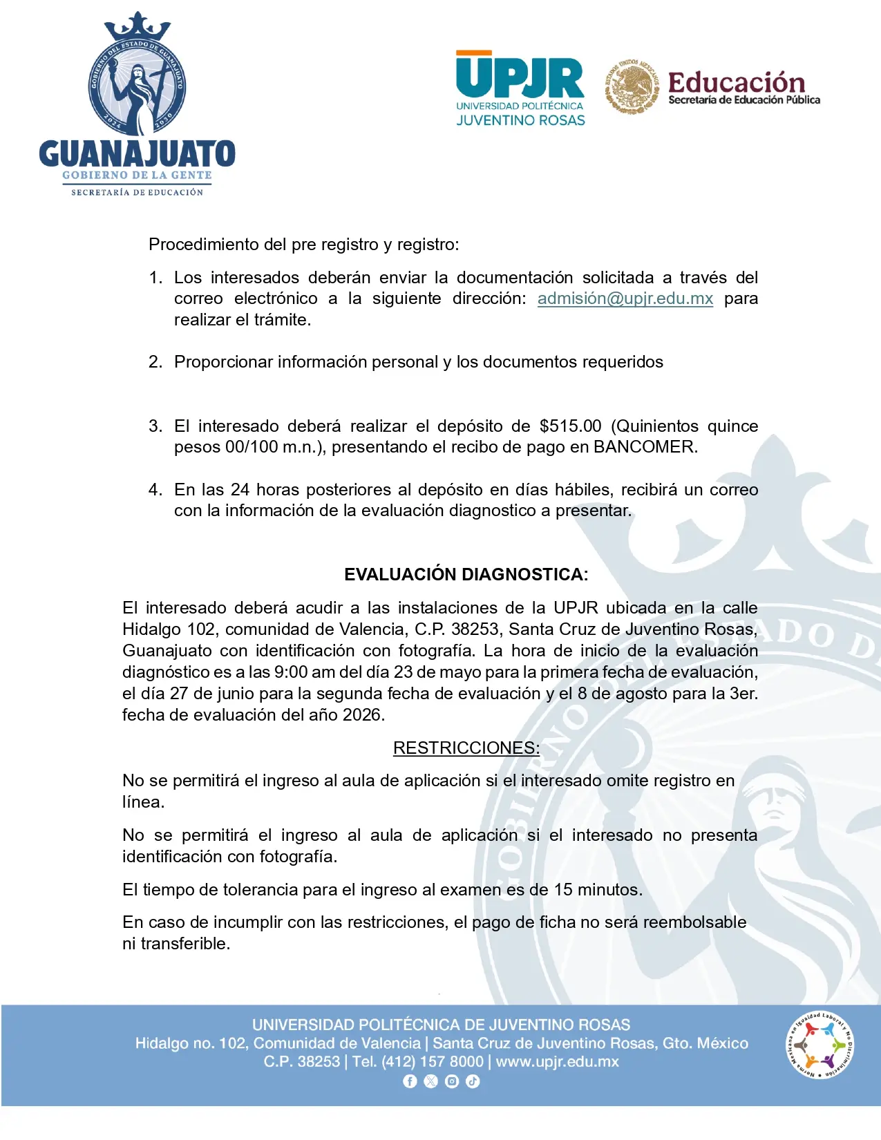 Examen de Admisión